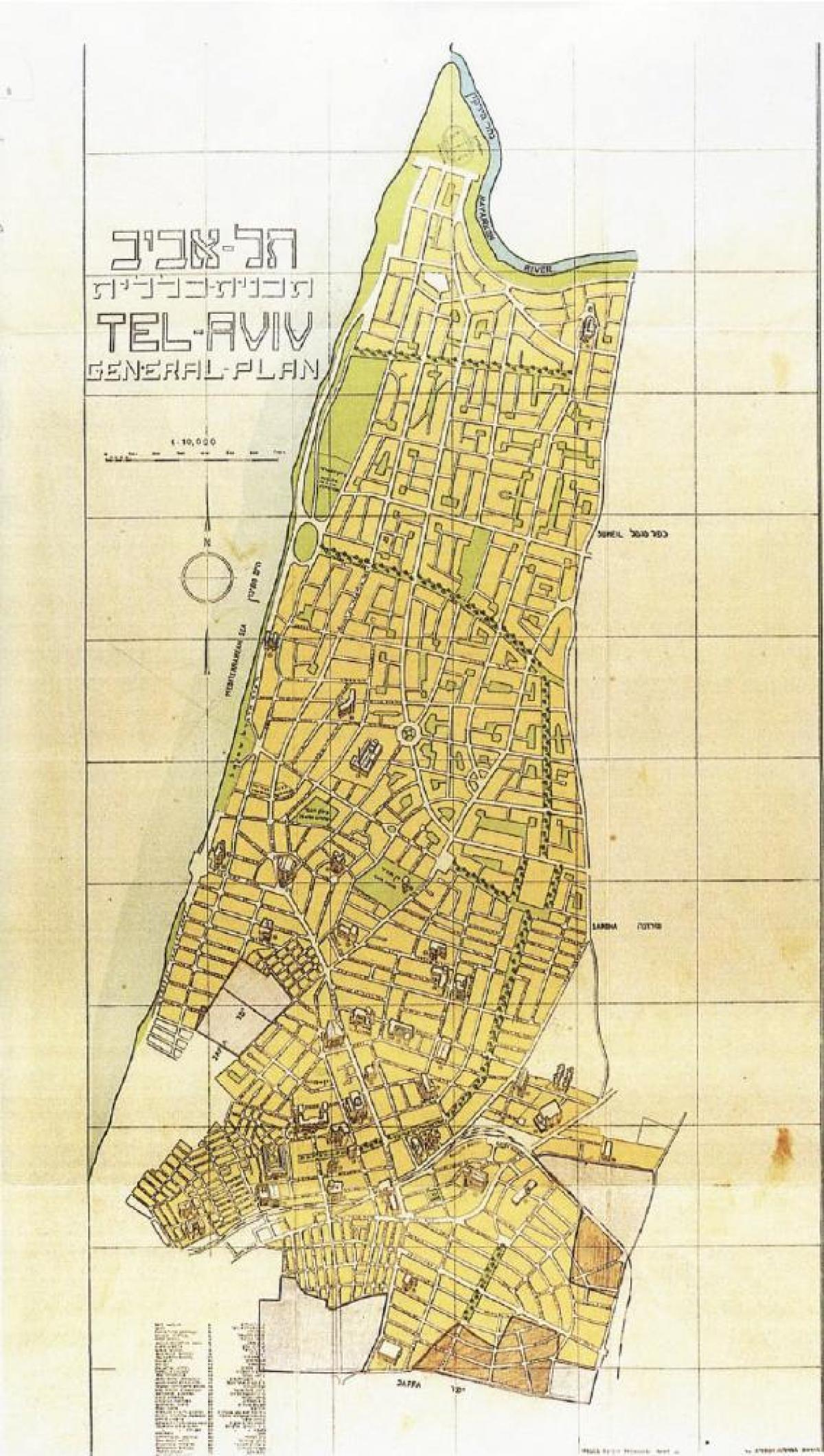Tel Aviv antike Karte